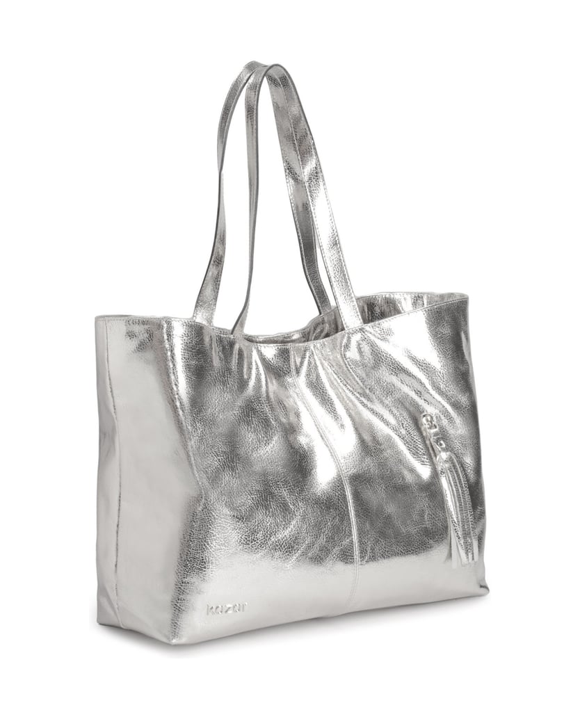 Kazar-Geräumige-silberne-Armtasche