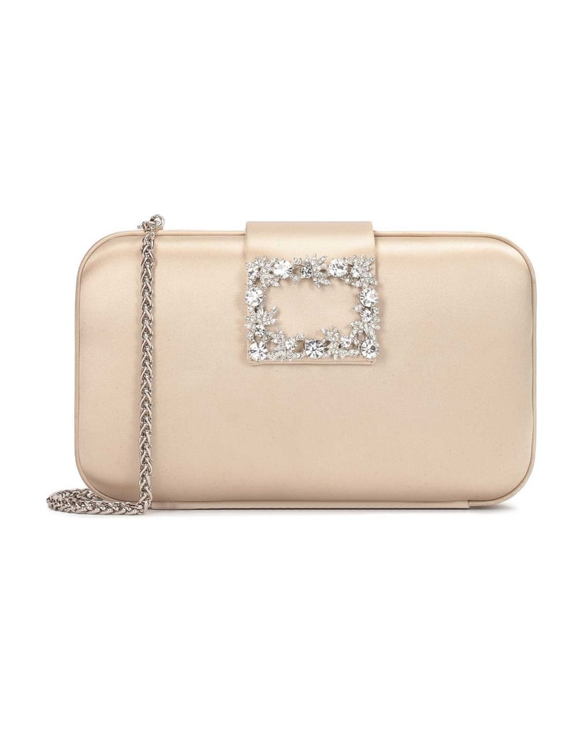 Kazar-Kleine-Abendtasche-mit-verziertem-Verschluss-beige