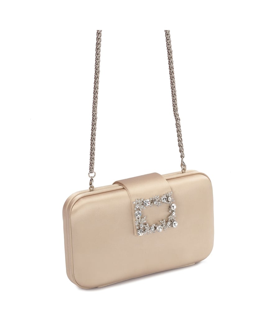 Kazar-Kleine-Abendtasche-mit-verziertem-Verschluss-beige