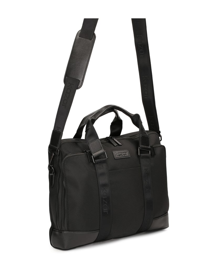 Kazar-Schwarze-urbane-Stofftasche-für-Männer