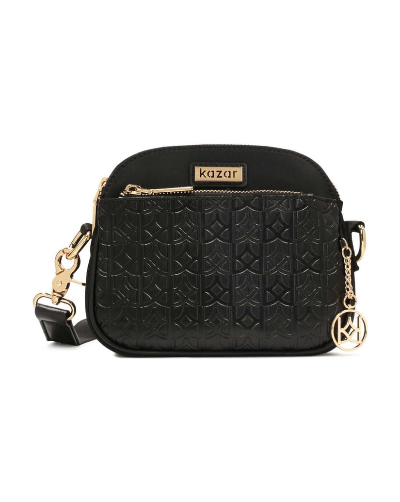 Kazar-Kleine-universelle-Umhängetasche-mit-breitem-Riemen-schwarz