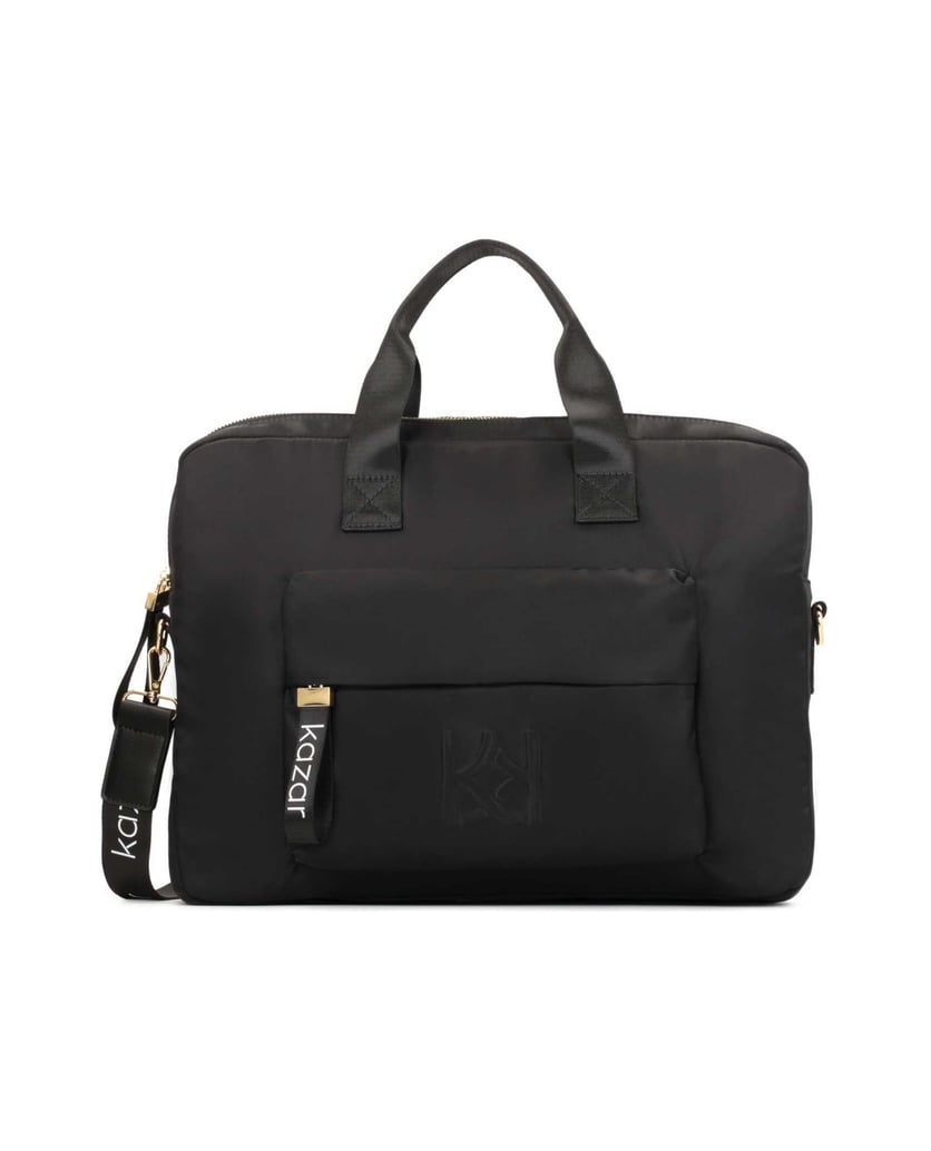 Kazar-Große-schwarze-Laptoptasche-aus-Textilgewebe-schwarz