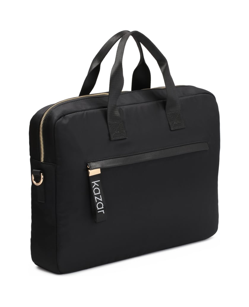 Kazar-Große-schwarze-Laptoptasche-aus-Textilgewebe-schwarz
