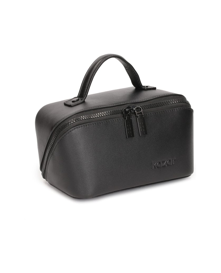 Kazar-Kleines-Leder-Kosmetiketui-mit-regelmäßiger-Form-schwarz