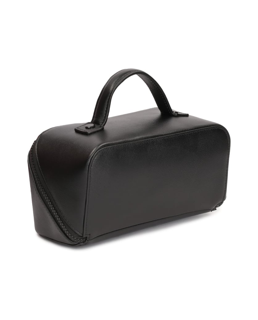 Kazar-Kleines-Leder-Kosmetiketui-mit-regelmäßiger-Form-schwarz
