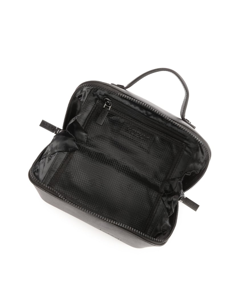 Kazar-Kleines-Leder-Kosmetiketui-mit-regelmäßiger-Form-schwarz