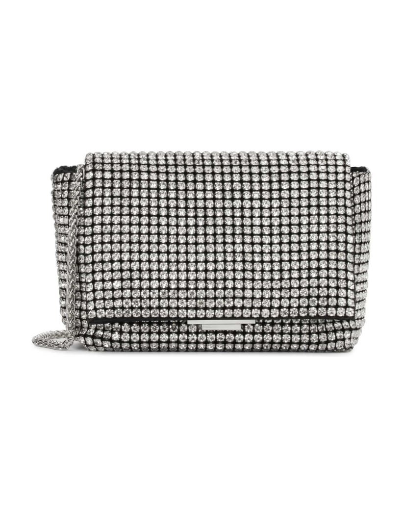 Kazar-Abendtasche-mit-Überschlag-mit-Zirkonen-verziert-schwarz