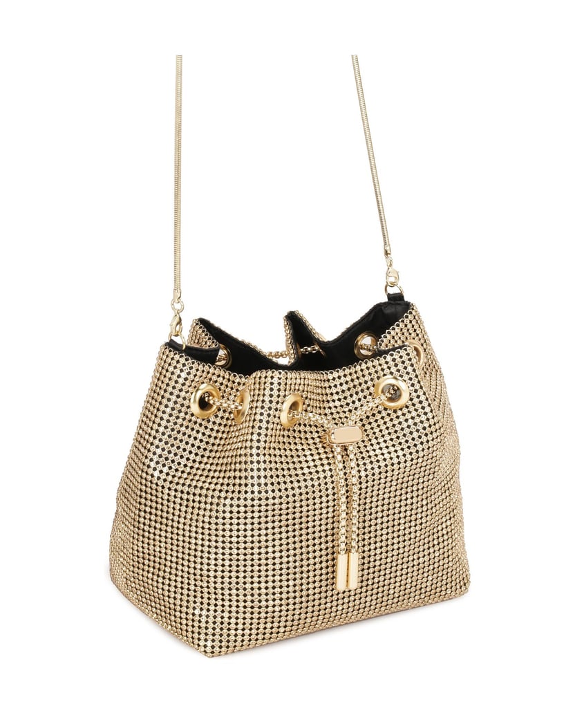 Kazar-Gold-glänzende-Kette-Handtasche-gold