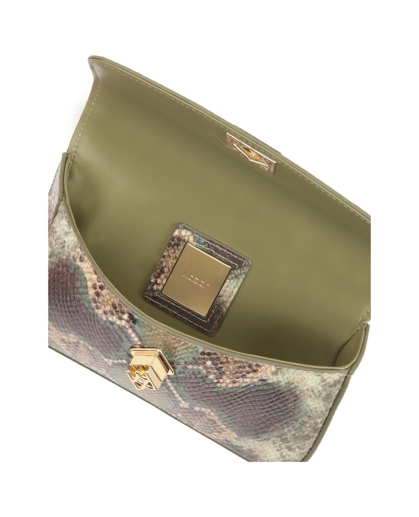 Kazar-Handtasche-mit-mehrfarbigem-Schlangenmuster-multicolor