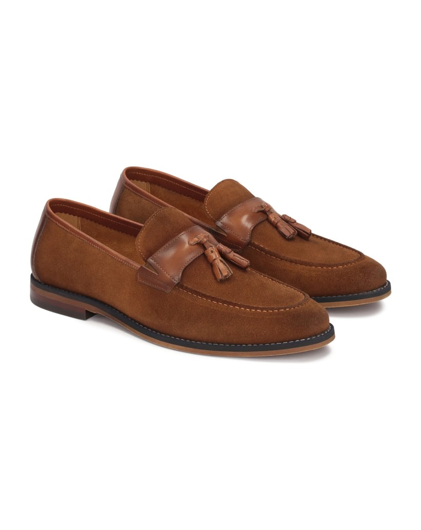 Kazar-Herren-Leder-Slipper-mit-Schnalle-braun