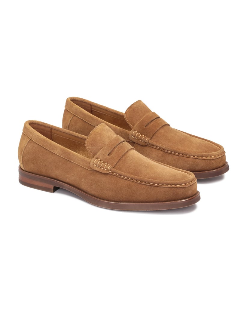 Kazar-Loafers-mit-angenähtem-dekorativem-Schnürchen-mit-Cut-out-Details-braun