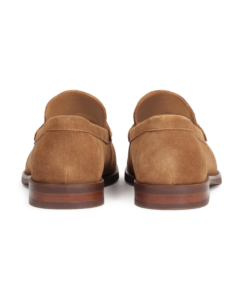 Kazar-Loafers-mit-angenähtem-dekorativem-Schnürchen-mit-Cut-out-Details-braun