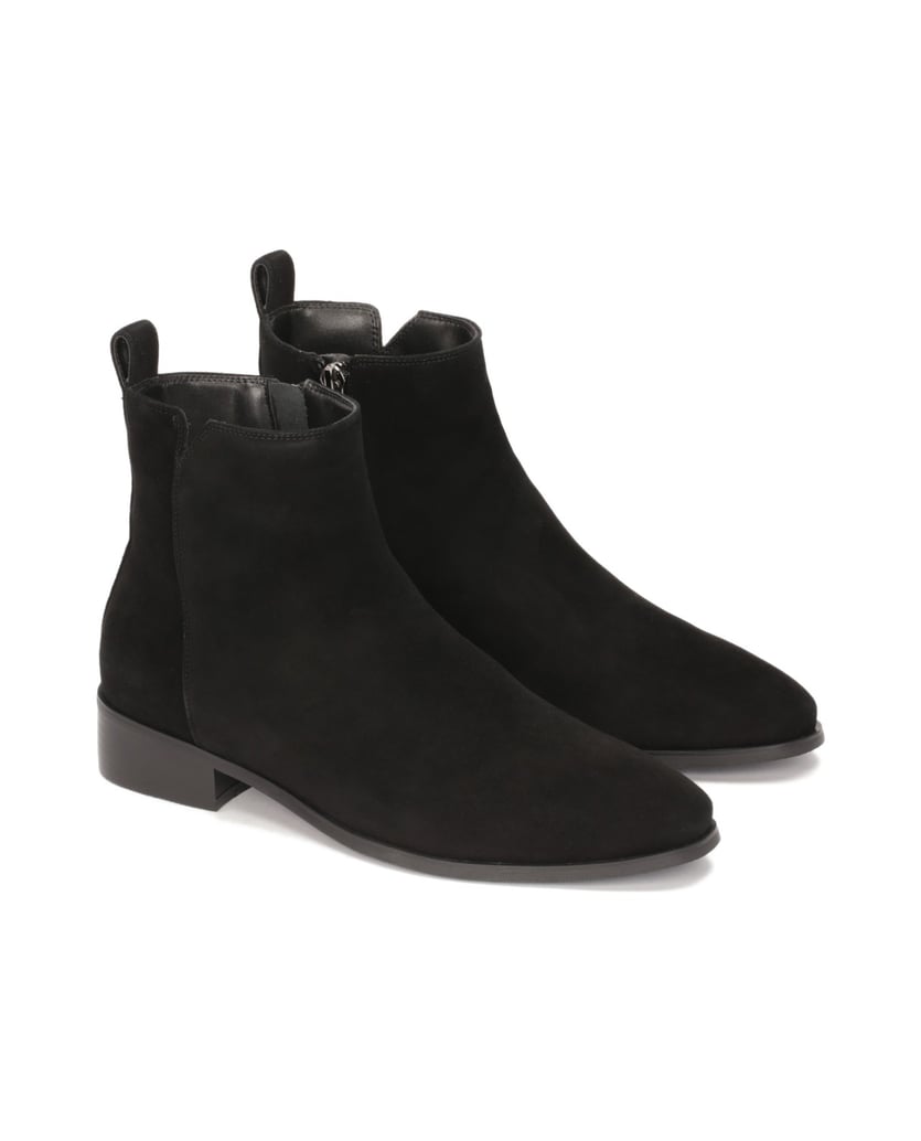 Kazar-Schwarze-Wildlederstiefel-mit-Reißverschluss-schwarz