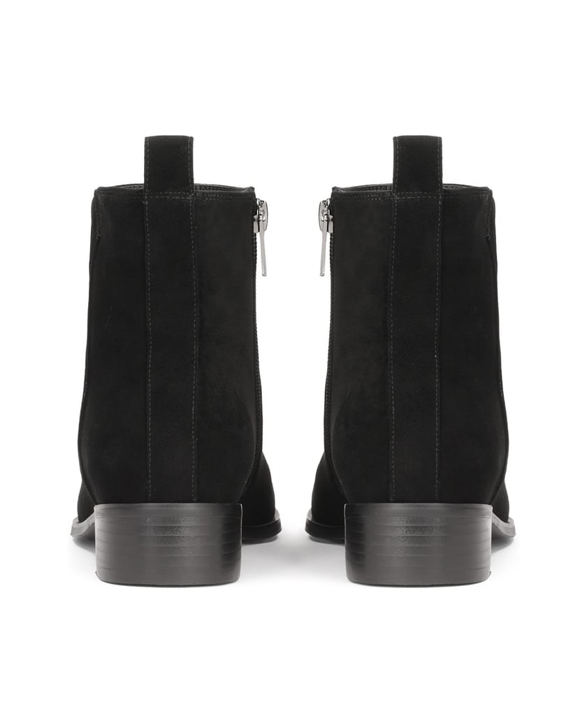 Kazar-Schwarze-Wildlederstiefel-mit-Reißverschluss-schwarz