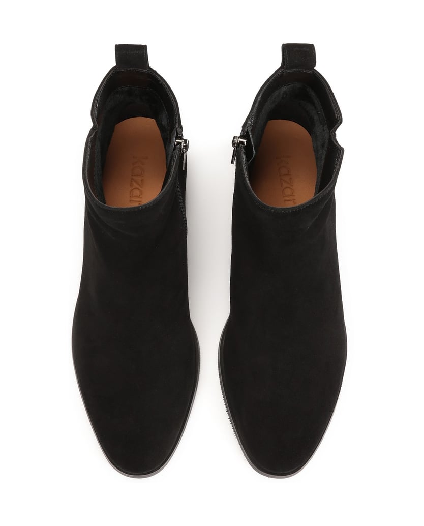 Kazar-Schwarze-Wildlederstiefel-mit-Reißverschluss-schwarz