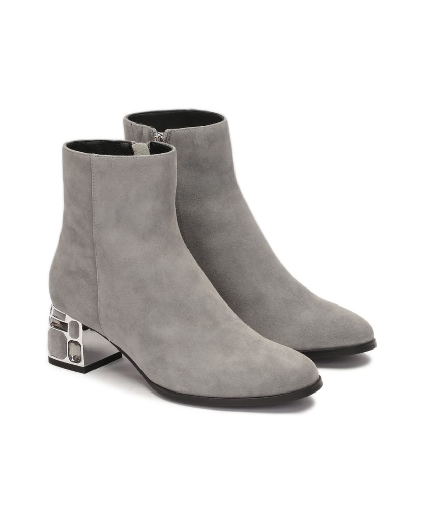 Kazar-Graue-Wildlederstiefel-mit-dekorativem-Absatz-grau