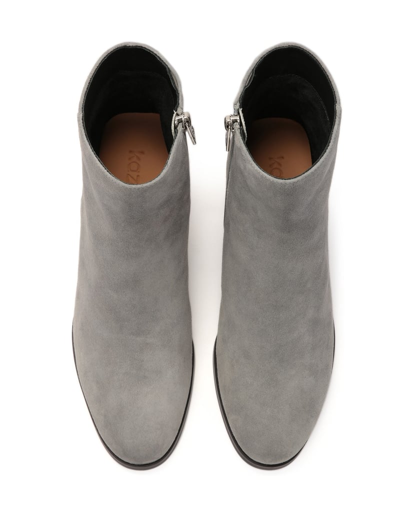Kazar-Graue-Wildlederstiefel-mit-dekorativem-Absatz-grau