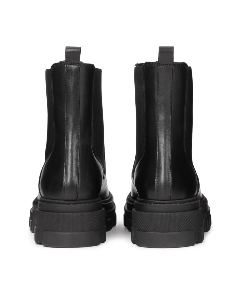 Kazar-Lederstiefel-mit-dicker-Sohle-und-elastischen-Einsätzen-schwarz