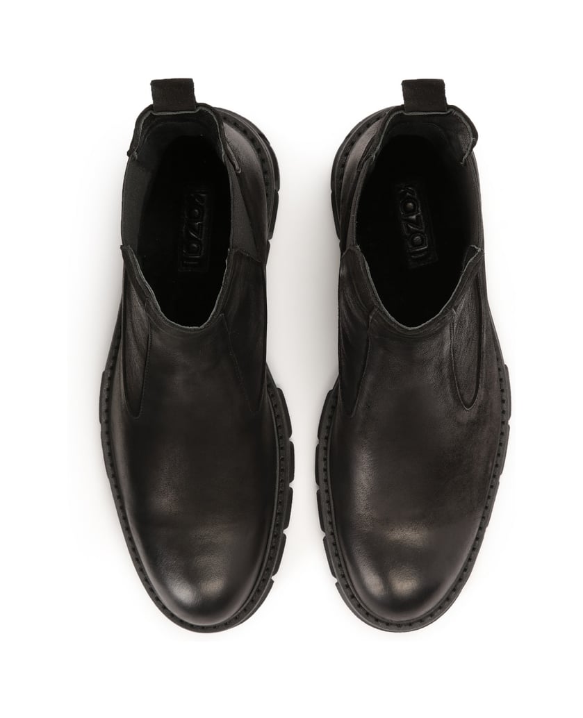 Kazar-Schwarze-Chelsea-Stiefel-für-Männer-zum-Hineinschlüpfen