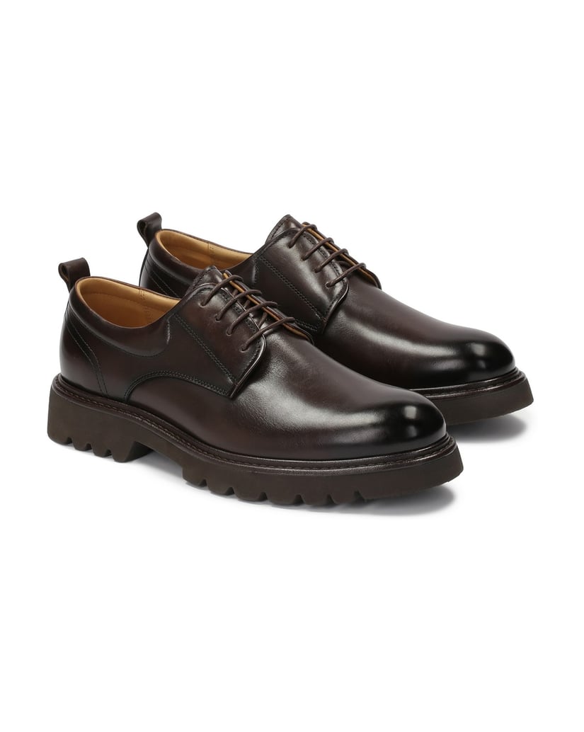 Kazar-Lässige-Herrenschuhe-aus-Vollnarbenleder-braun