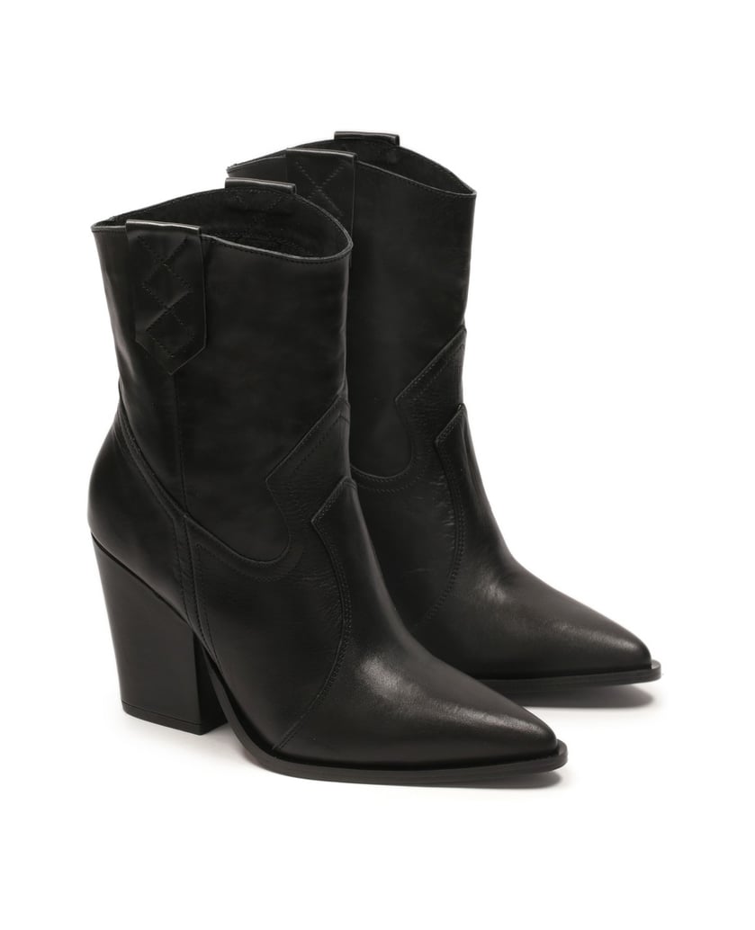 Kazar-Schwarze-Cowboystiefel-aus-Leder-mit-Absatz-schwarz