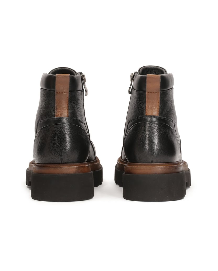 Kazar-Lederstiefel-mit-zweifarbiger-Sohle-schwarz