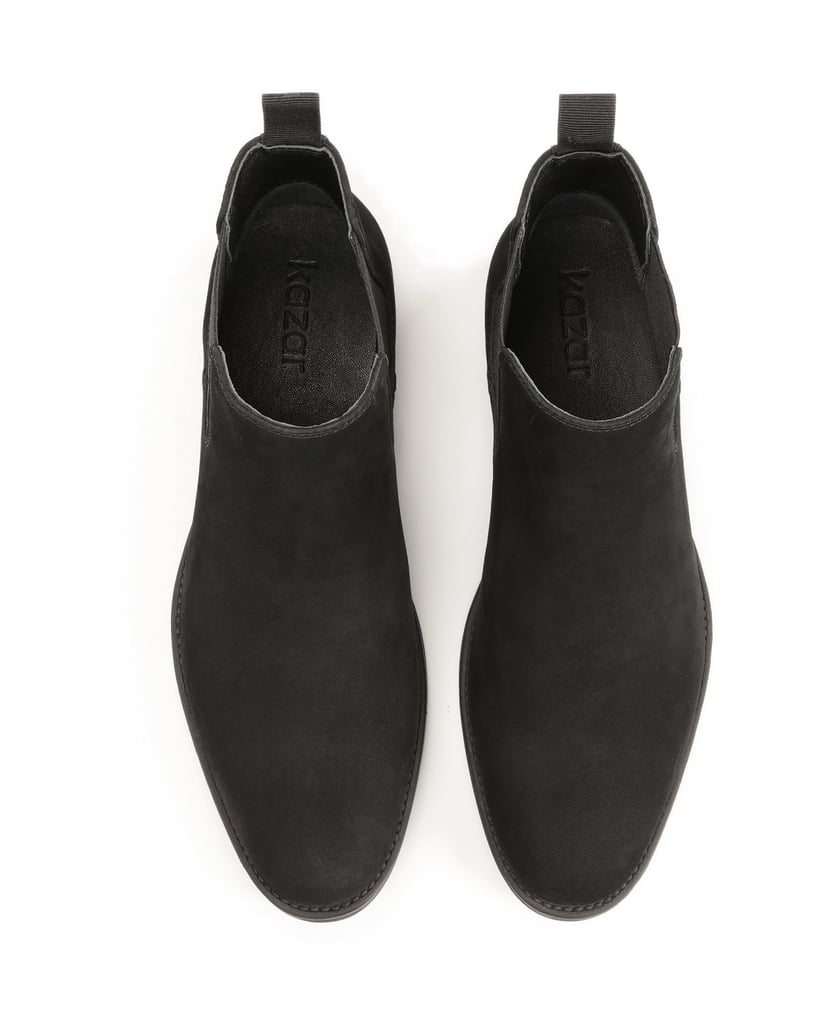 Kazar-Schwarze-Chelsea-Stiefel-aus-Nubuk-schwarz