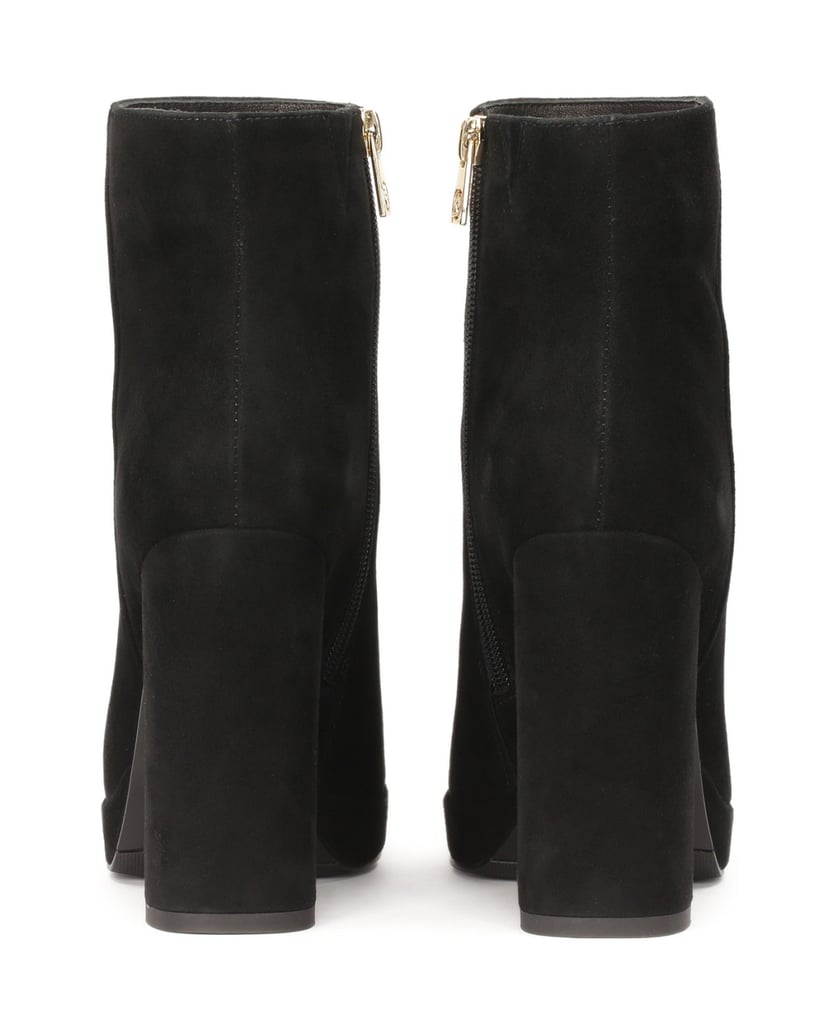 Kazar-Wildlederstiefel-mit-breitem-Absatz-und-Plateau-schwarz