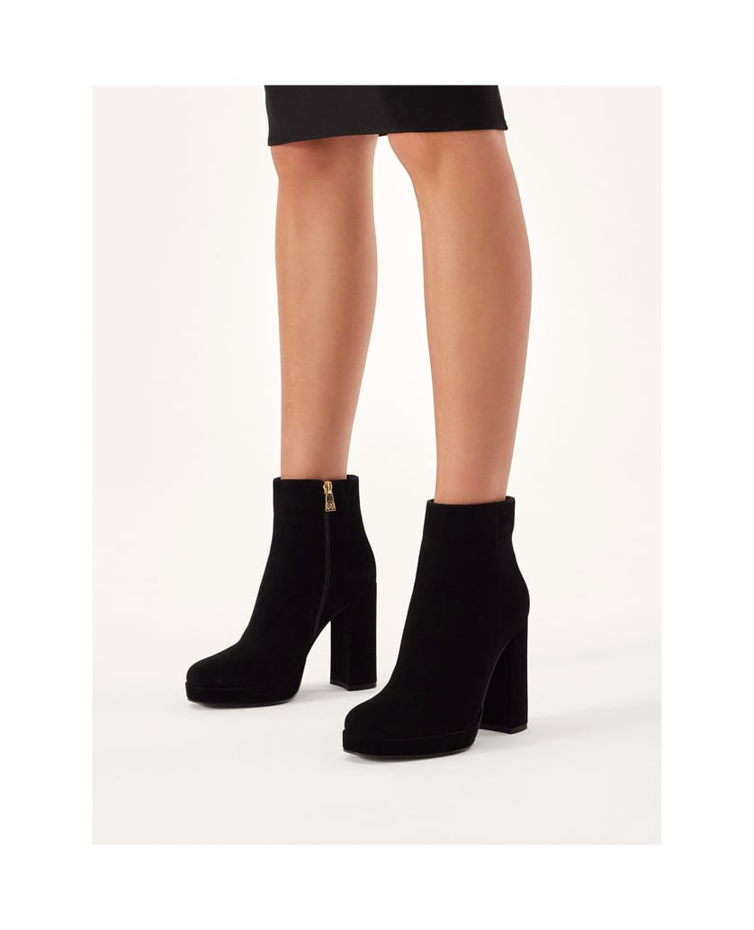 Kazar-Wildlederstiefel-mit-breitem-Absatz-und-Plateau-schwarz