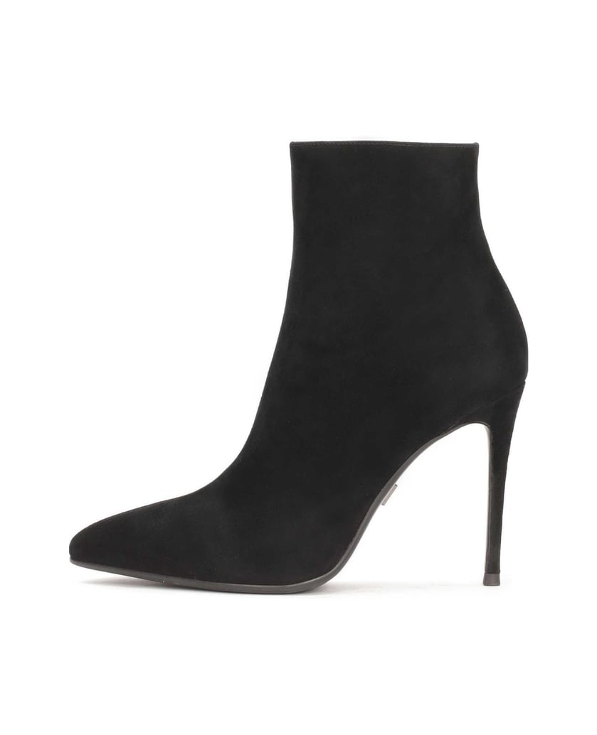 Kazar-Klassische-schwarze-Wildlederstiefel-mit-Stilettoabsatz-schwarz