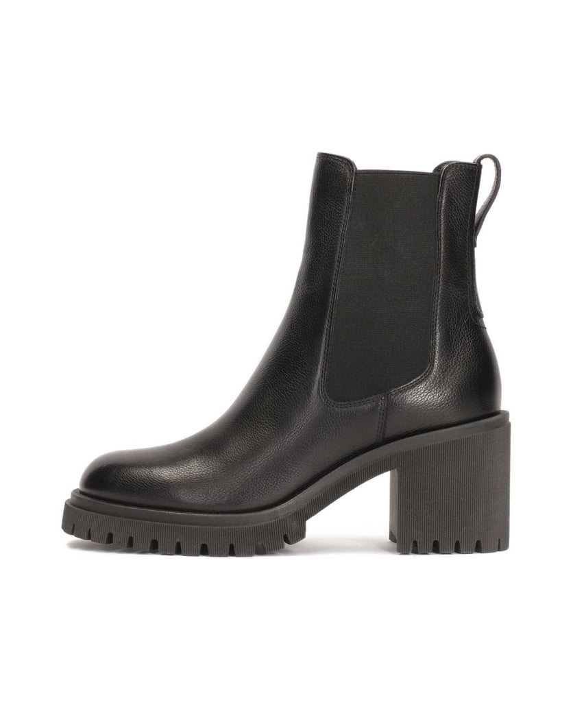 Kazar-Klassische-Lederstiefel-mit-elastischen-Einsätzen-schwarz