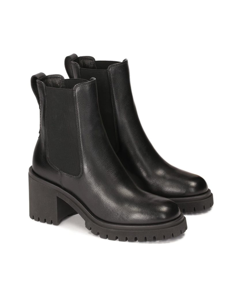Kazar-Klassische-Lederstiefel-mit-elastischen-Einsätzen-schwarz