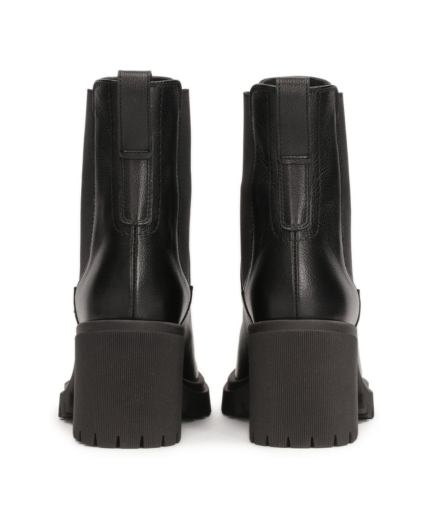 Kazar-Klassische-Lederstiefel-mit-elastischen-Einsätzen-schwarz