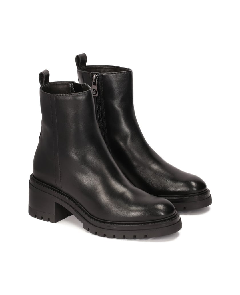 Kazar-Schwarze-Stiefel-mit-hohem-Absatz-und-einfachem-Schaft-schwarz