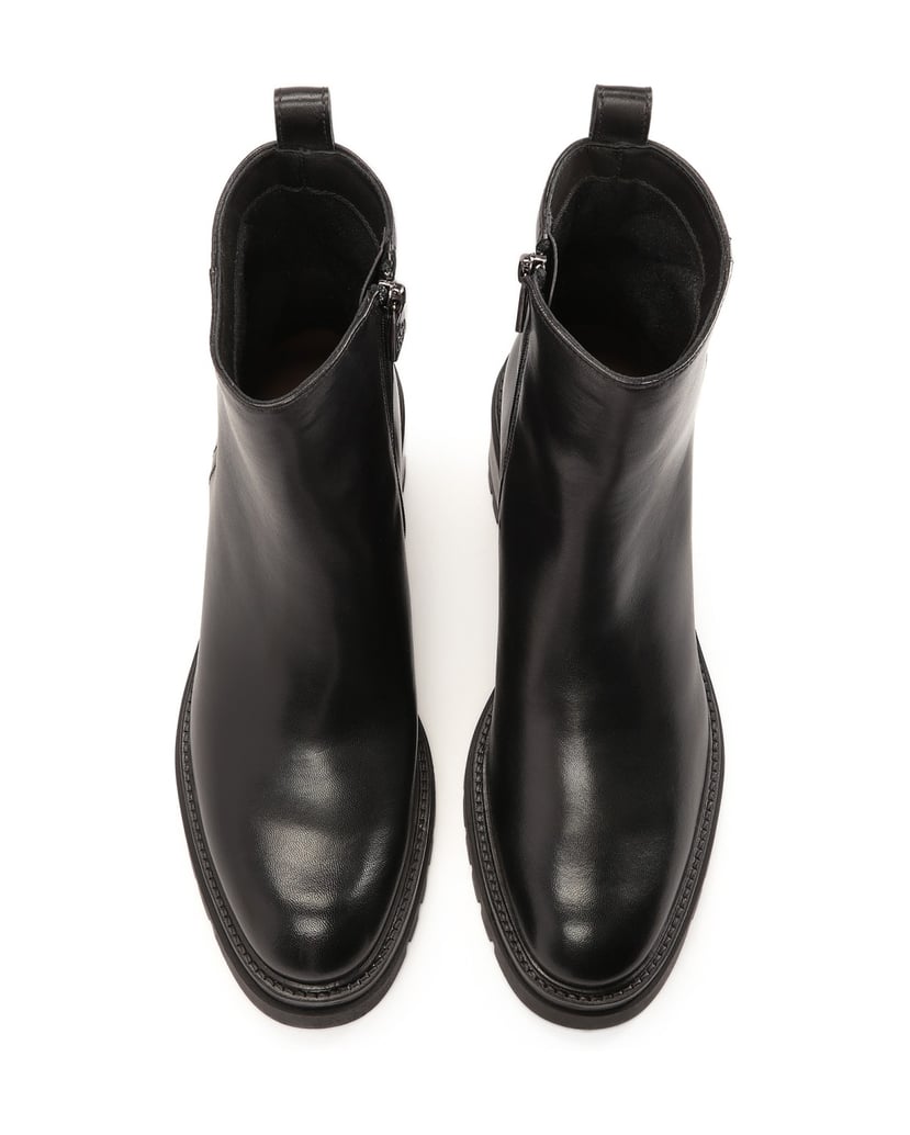 Kazar-Schwarze-Stiefel-mit-hohem-Absatz-und-einfachem-Schaft-schwarz