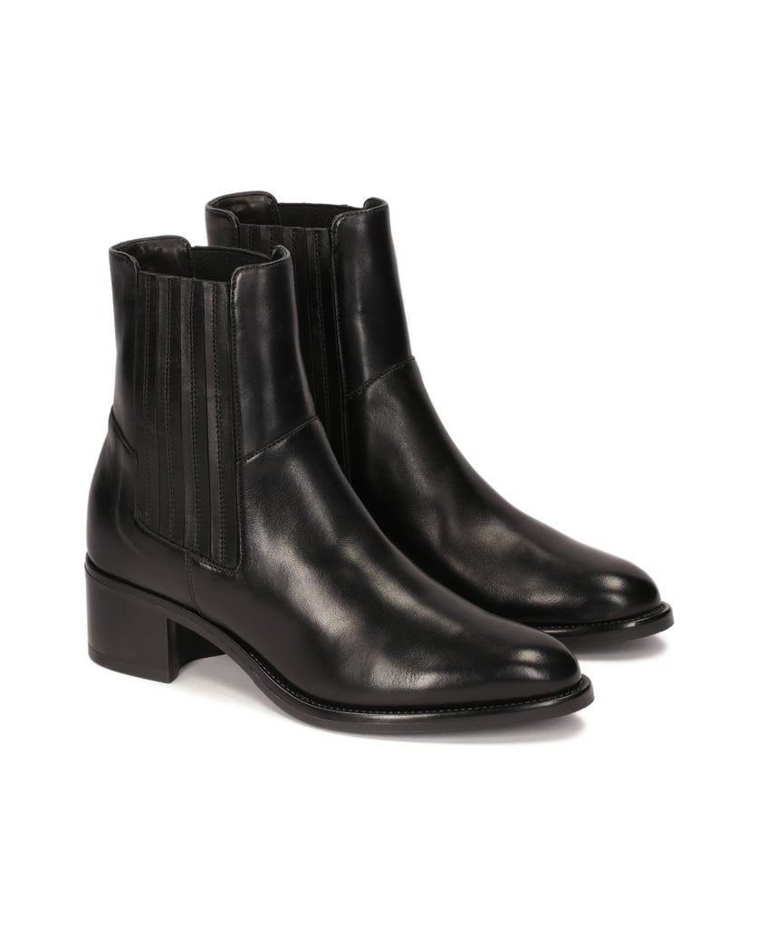 Kazar-Lederstiefel-mit-Gummibändern-schwarz