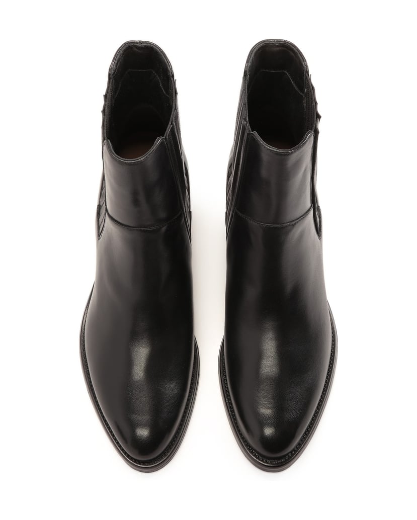 Kazar-Lederstiefel-mit-Gummibändern-schwarz