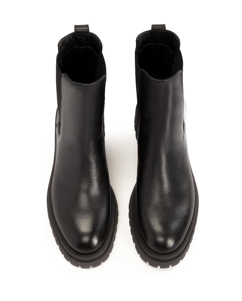 Kazar-Chelsea-Stiefel-aus-Leder-schwarz