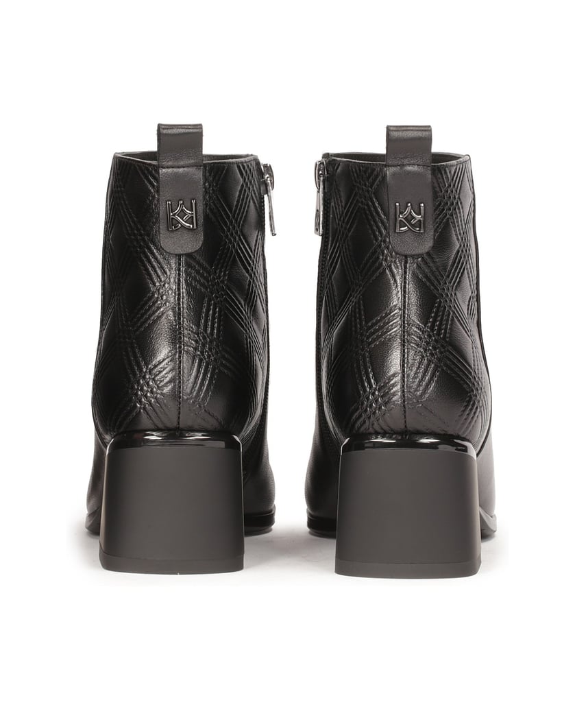 Kazar-Booties-mit-geprägtem-Muster-verziert-schwarz