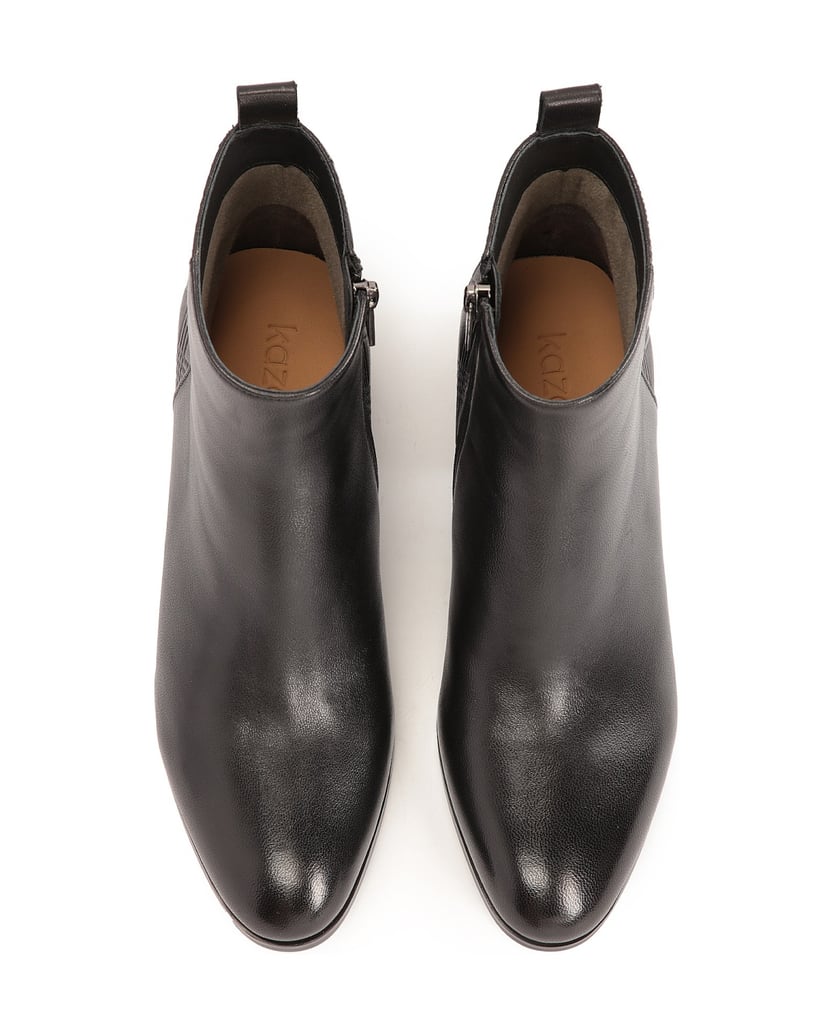 Kazar-Booties-mit-geprägtem-Muster-verziert-schwarz