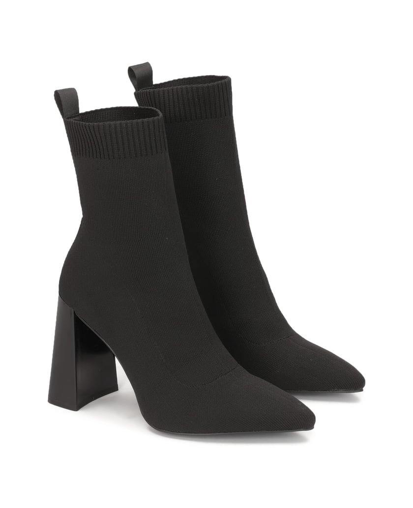 Kazar-Stiefel-mit-elastischen-Absätzen-schwarz