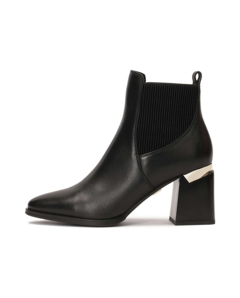 Kazar-Schwarze-Stiefel-mit-breitem,-verziertem-Absatz-schwarz