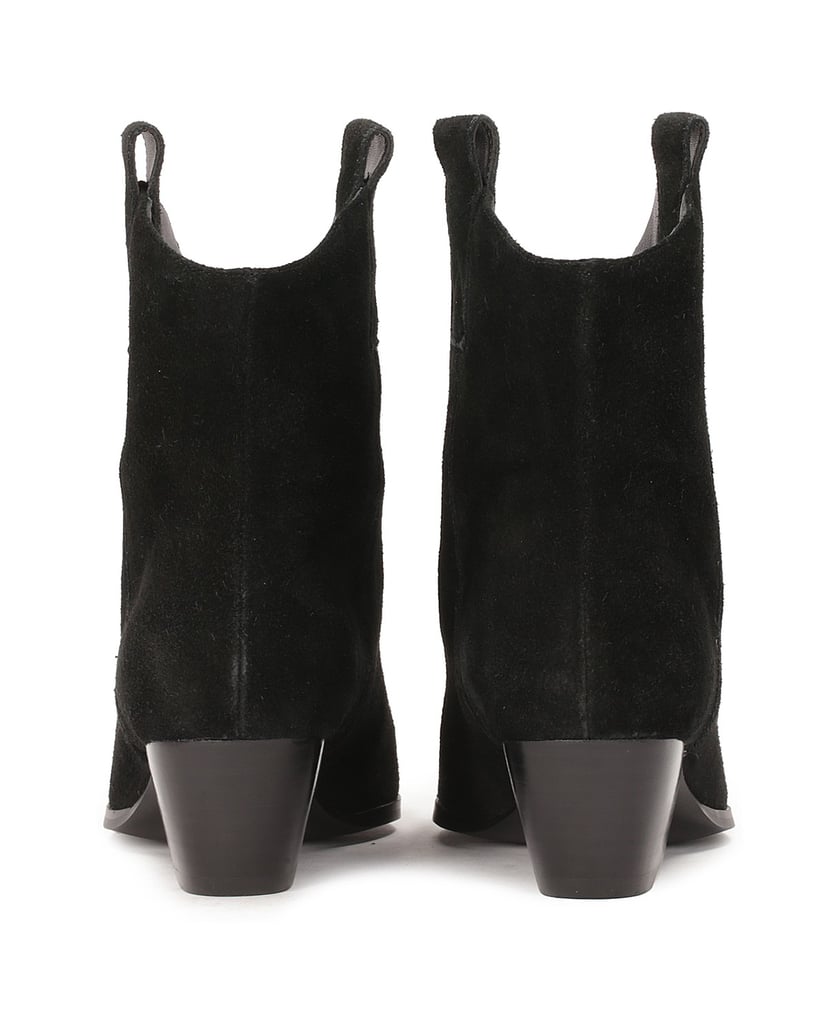 Kazar-Cowboy-Stiefel-aus-Wildleder-zum-Hineinschlüpfen-schwarz