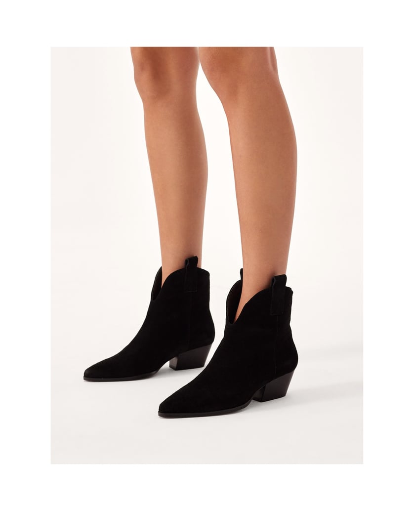 Kazar-Cowboy-Stiefel-aus-Wildleder-zum-Hineinschlüpfen-schwarz