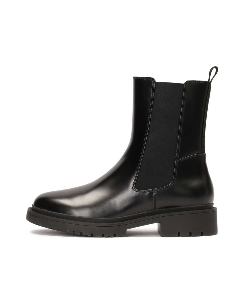 Kazar-Schwarze-Chelsea-Stiefel-aus-Leder-für-Damen-schwarz