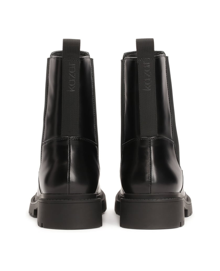 Kazar-Schwarze-Chelsea-Stiefel-aus-Leder-für-Damen-schwarz