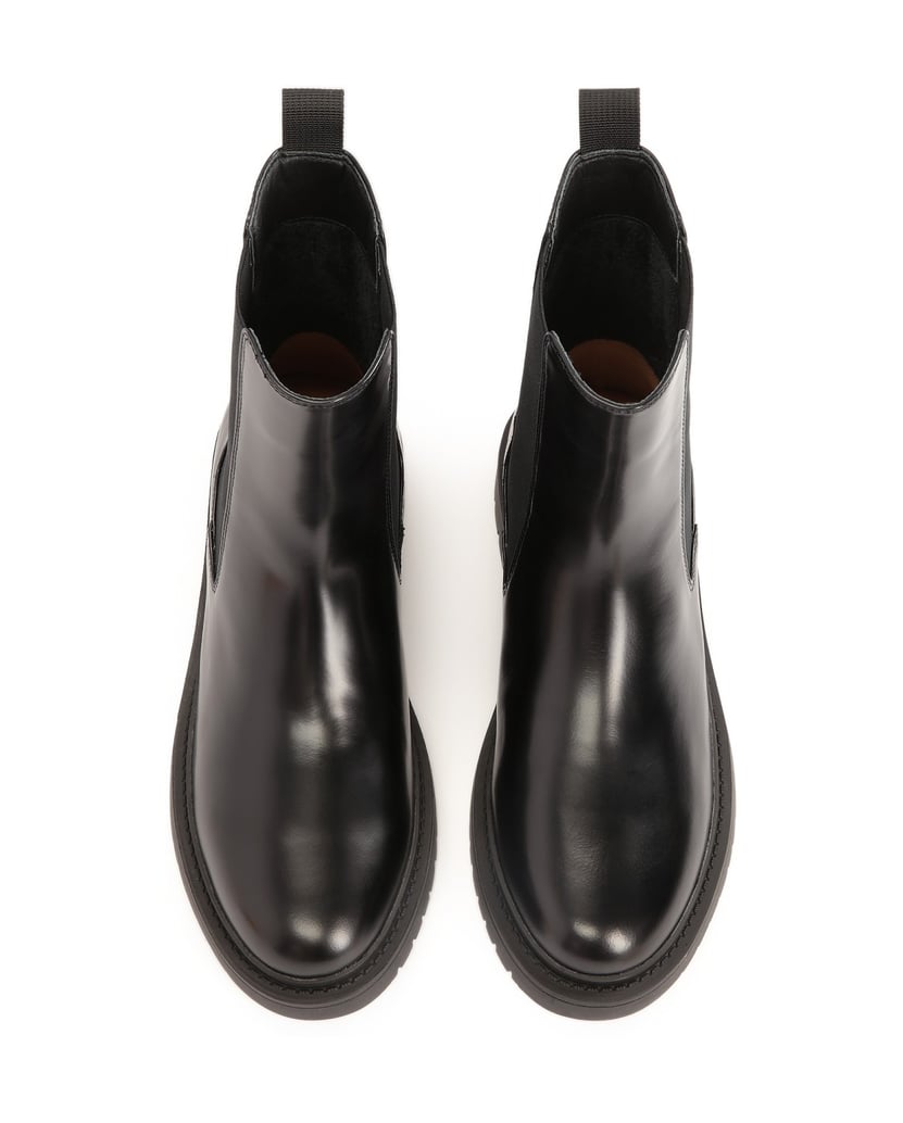 Kazar-Schwarze-Chelsea-Stiefel-aus-Leder-für-Damen-schwarz