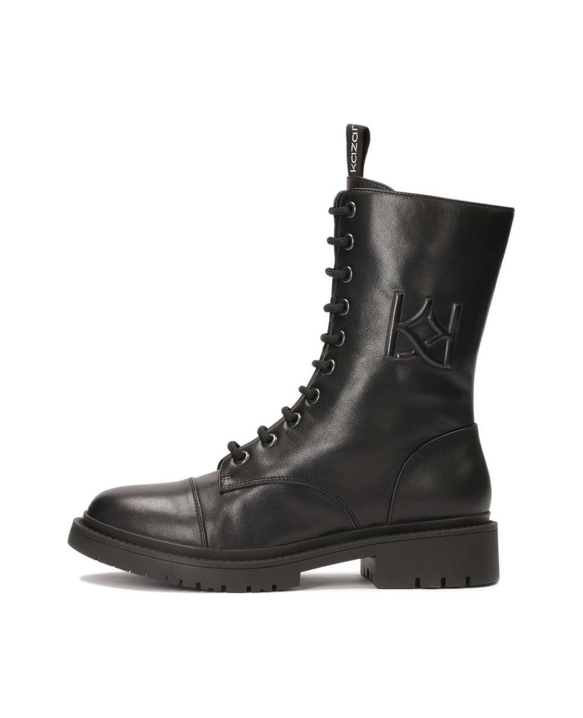Kazar-Schwarze-stiefeletten-mit-hoher-spitze-schwarz