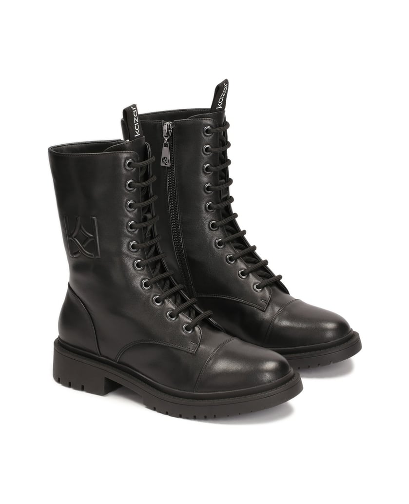 Kazar-Schwarze-stiefeletten-mit-hoher-spitze-schwarz