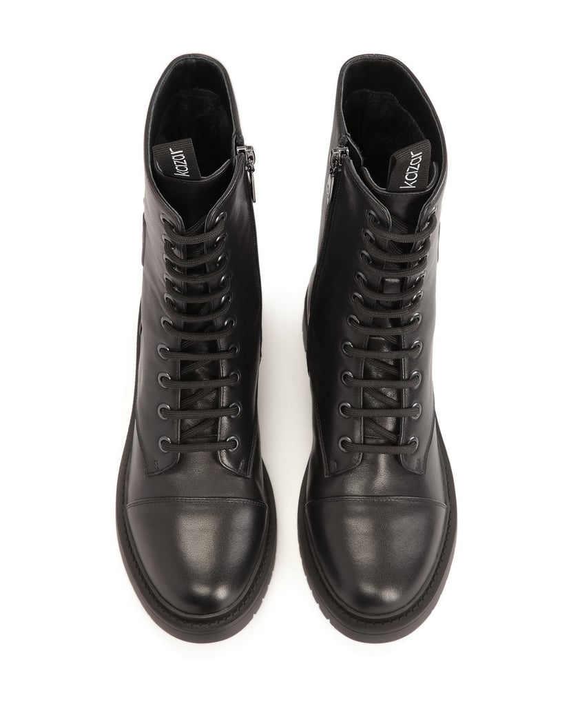 Kazar-Schwarze-stiefeletten-mit-hoher-spitze-schwarz